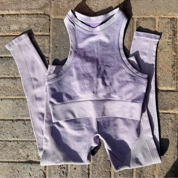 Hurley Purple Knit Top and leggings - Picture 2 of 4